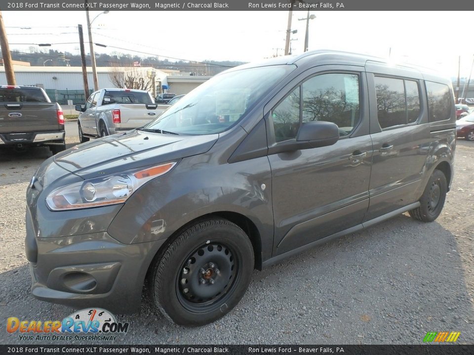 2018 Ford Transit Connect XLT Passenger Wagon Magnetic / Charcoal Black Photo #8
