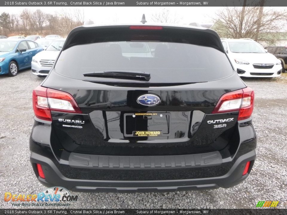 2018 Subaru Outback 3.6R Touring Crystal Black Silica / Java Brown Photo #5