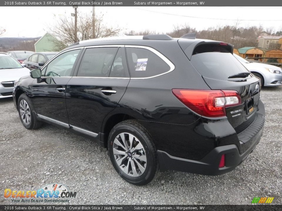 2018 Subaru Outback 3.6R Touring Crystal Black Silica / Java Brown Photo #6