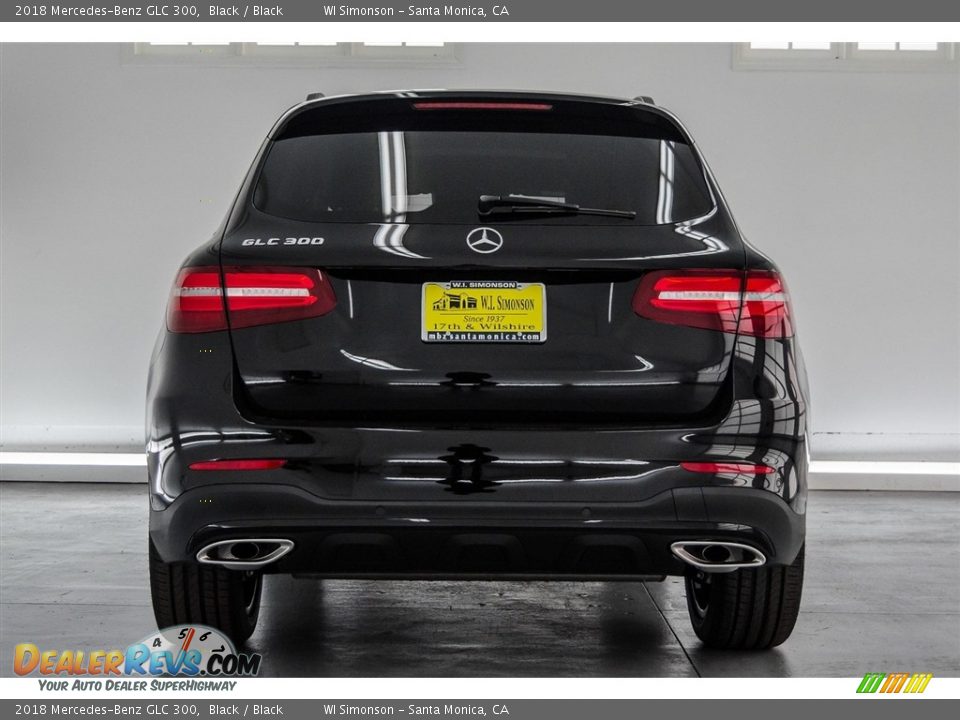 2018 Mercedes-Benz GLC 300 Black / Black Photo #4