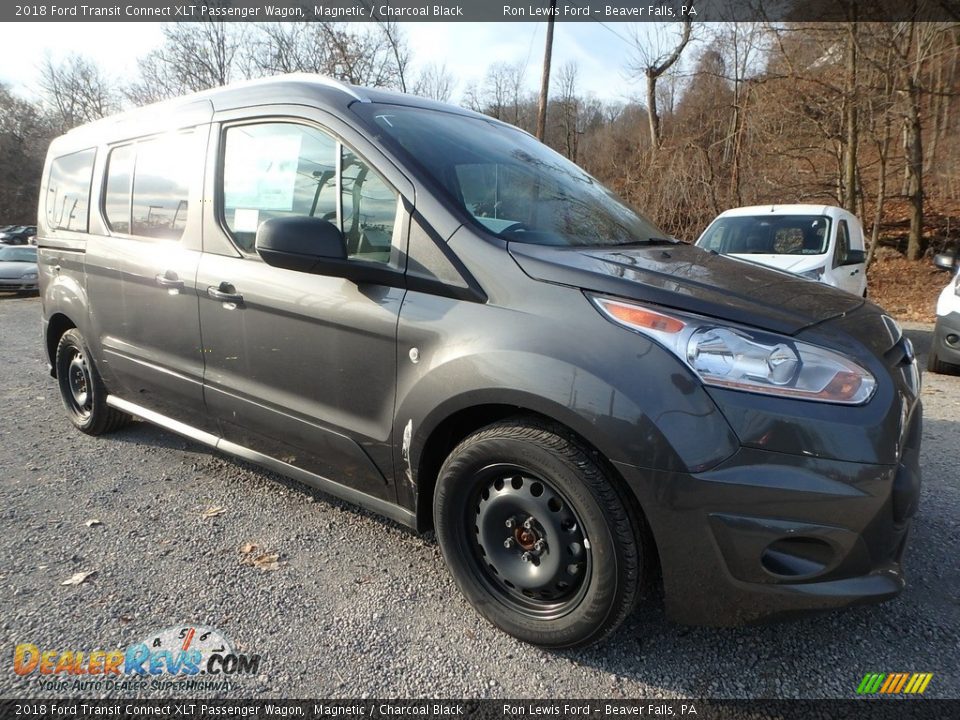 2018 Ford Transit Connect XLT Passenger Wagon Magnetic / Charcoal Black Photo #10