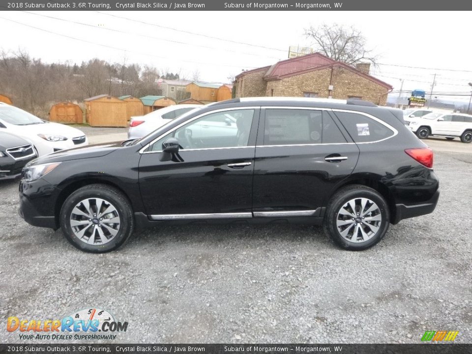 2018 Subaru Outback 3.6R Touring Crystal Black Silica / Java Brown Photo #7