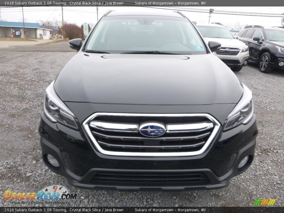 2018 Subaru Outback 3.6R Touring Crystal Black Silica / Java Brown Photo #9