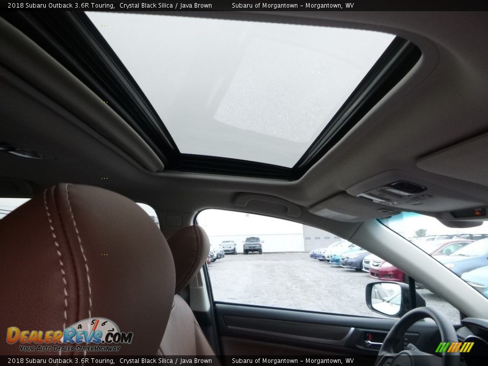 2018 Subaru Outback 3.6R Touring Crystal Black Silica / Java Brown Photo #12