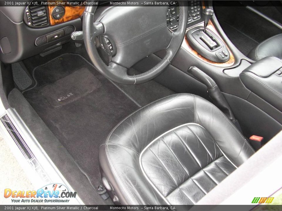 2001 Jaguar XJ XJ8 Platinum Silver Metallic / Charcoal Photo #20