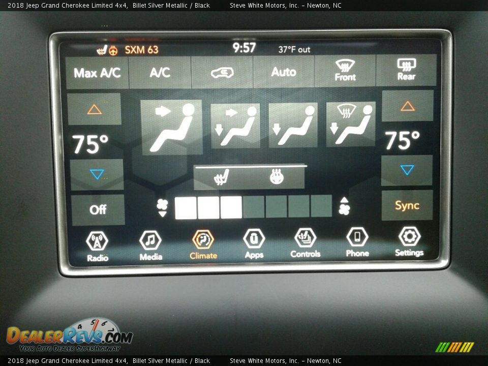 2018 Jeep Grand Cherokee Limited 4x4 Billet Silver Metallic / Black Photo #22