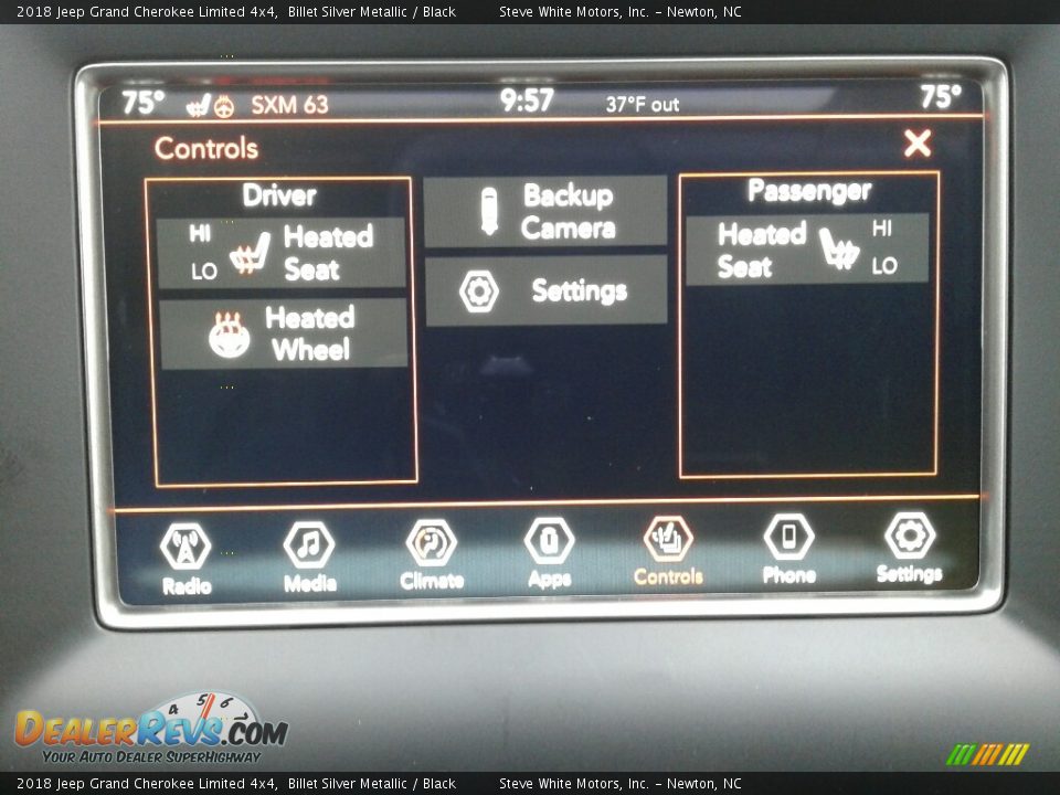 2018 Jeep Grand Cherokee Limited 4x4 Billet Silver Metallic / Black Photo #23