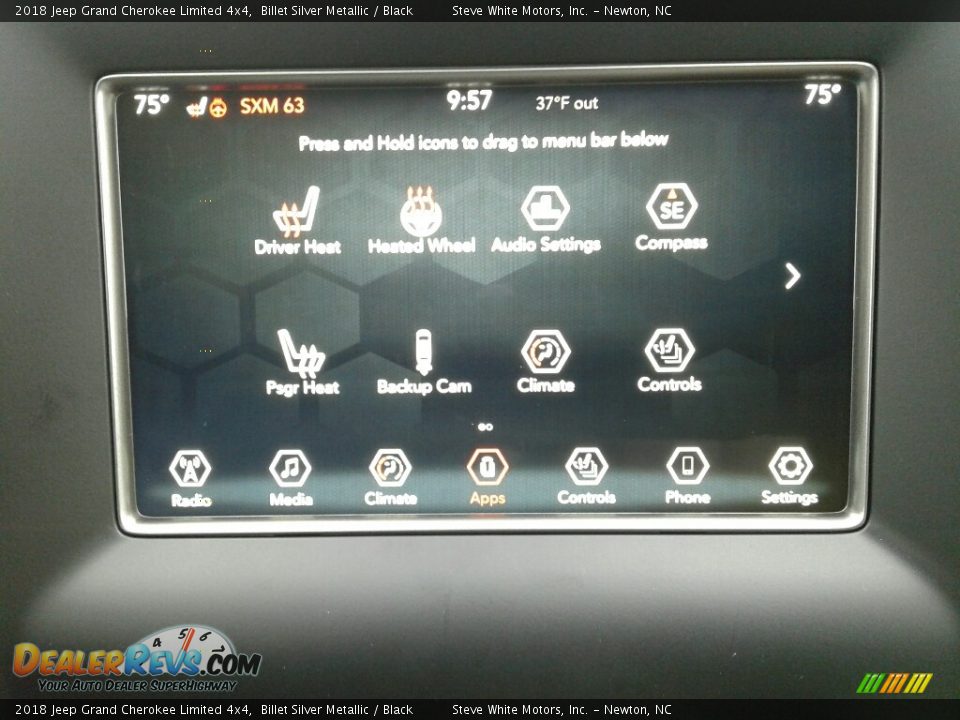 2018 Jeep Grand Cherokee Limited 4x4 Billet Silver Metallic / Black Photo #24