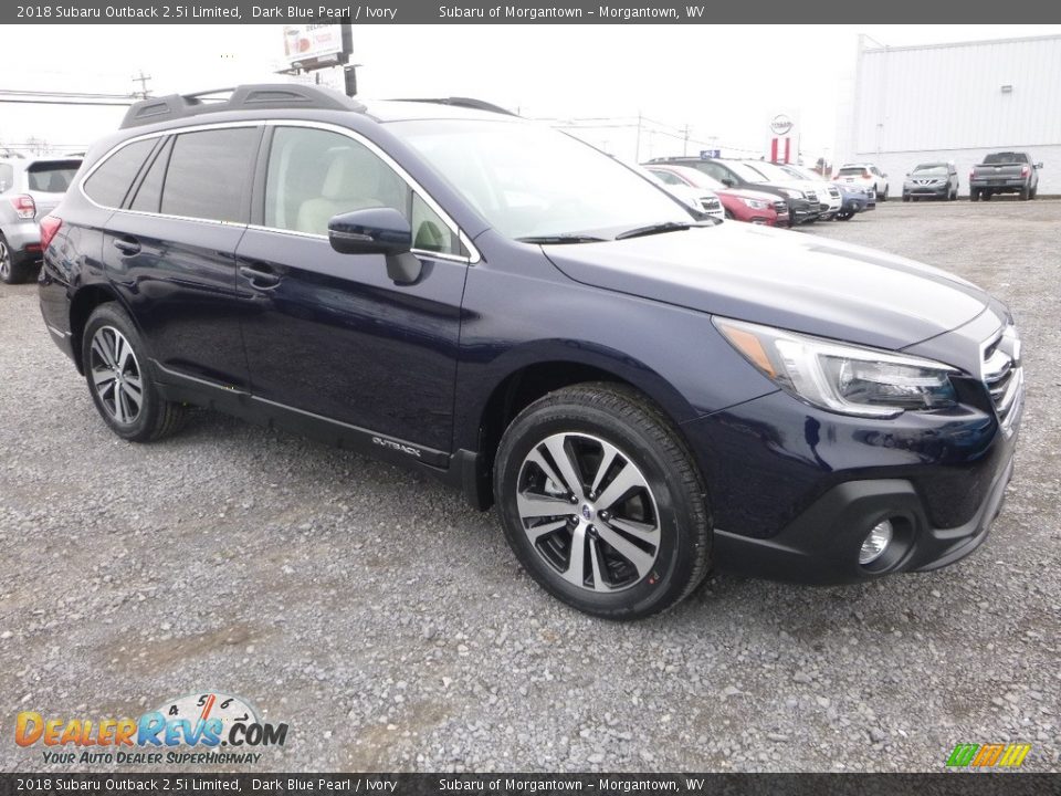 2018 Subaru Outback 2.5i Limited Dark Blue Pearl / Ivory Photo #1