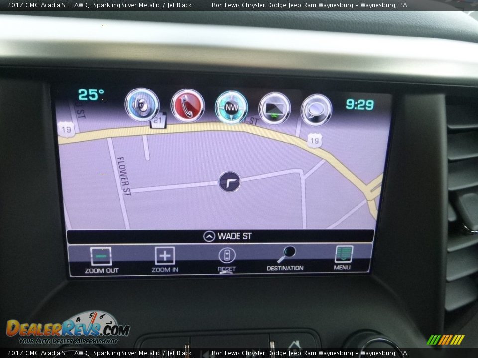 2017 GMC Acadia SLT AWD Sparkling Silver Metallic / Jet Black Photo #19