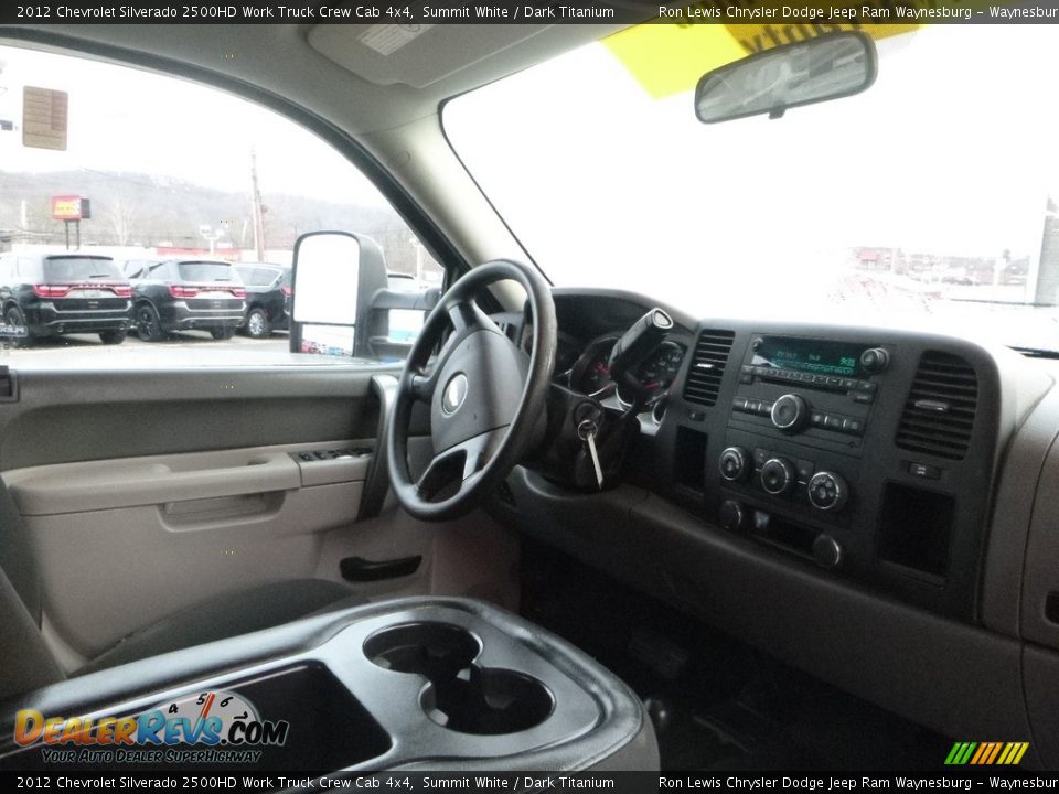 2012 Chevrolet Silverado 2500HD Work Truck Crew Cab 4x4 Summit White / Dark Titanium Photo #10