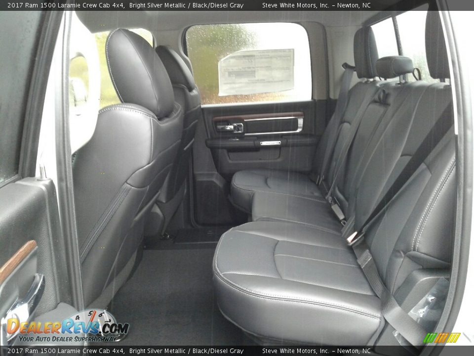 Rear Seat of 2017 Ram 1500 Laramie Crew Cab 4x4 Photo #10
