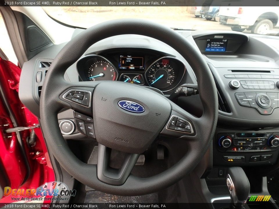 2018 Ford Escape SE 4WD Ruby Red / Charcoal Black Photo #17