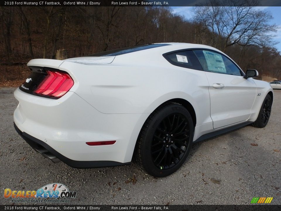 2018 Ford Mustang GT Fastback Oxford White / Ebony Photo #2