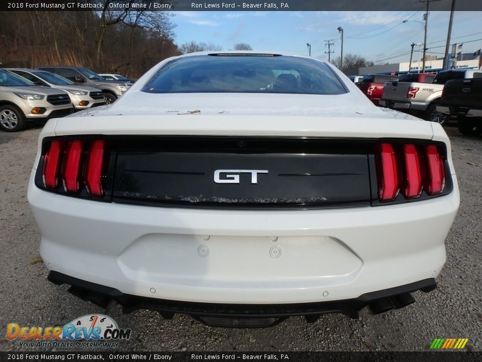 2018 Ford Mustang GT Fastback Oxford White / Ebony Photo #3