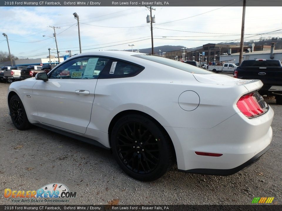 2018 Ford Mustang GT Fastback Oxford White / Ebony Photo #4