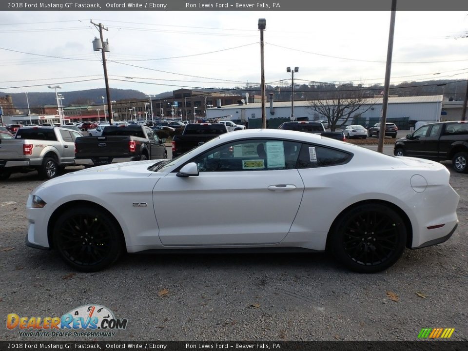 Oxford White 2018 Ford Mustang GT Fastback Photo #5
