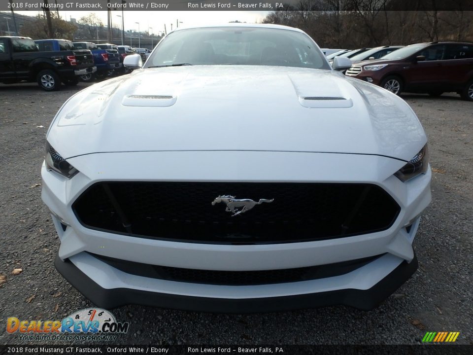 2018 Ford Mustang GT Fastback Oxford White / Ebony Photo #7