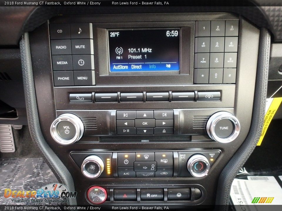 Controls of 2018 Ford Mustang GT Fastback Photo #18