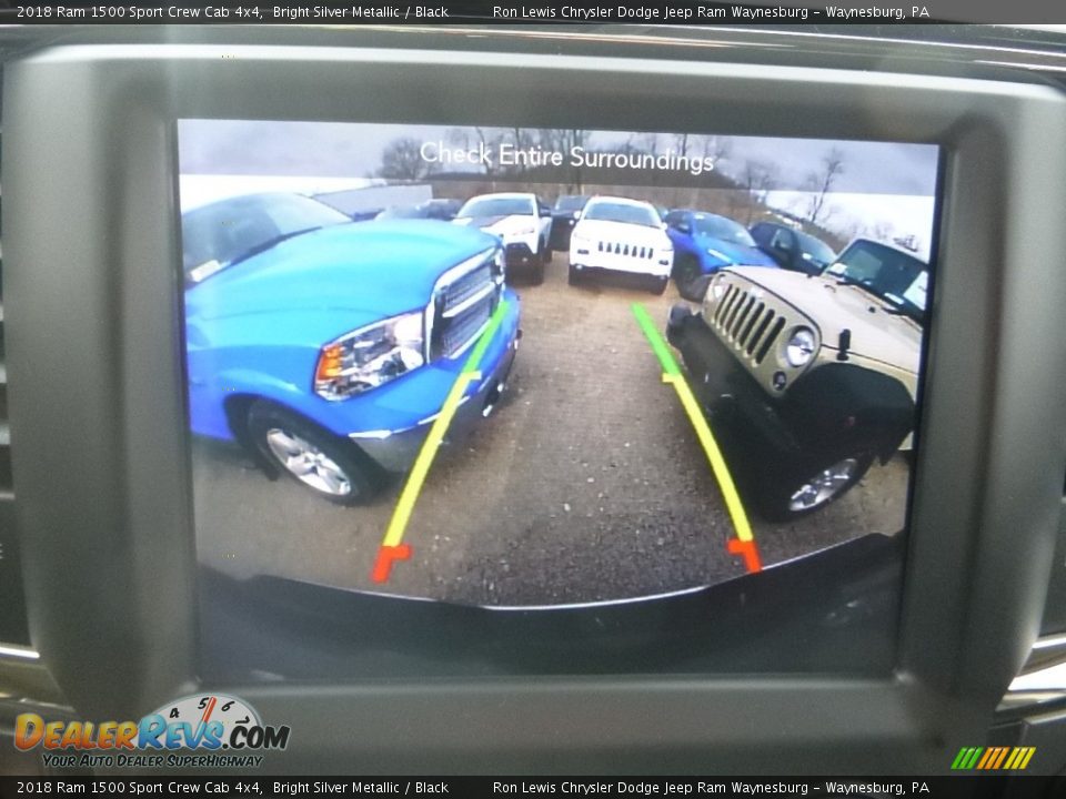 2018 Ram 1500 Sport Crew Cab 4x4 Bright Silver Metallic / Black Photo #17