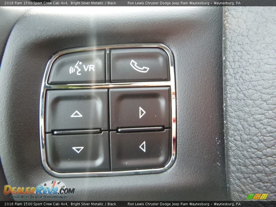 2018 Ram 1500 Sport Crew Cab 4x4 Bright Silver Metallic / Black Photo #20