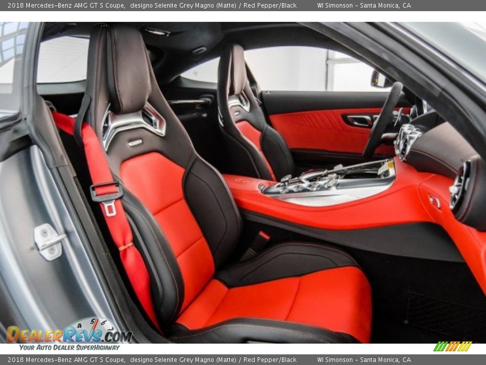 Red Pepper/Black Interior - 2018 Mercedes-Benz AMG GT S Coupe Photo #6