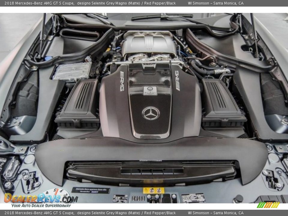 2018 Mercedes-Benz AMG GT S Coupe 4.0 Liter AMG Twin-Turbocharged DOHC 32-Valve VVT V8 Engine Photo #8