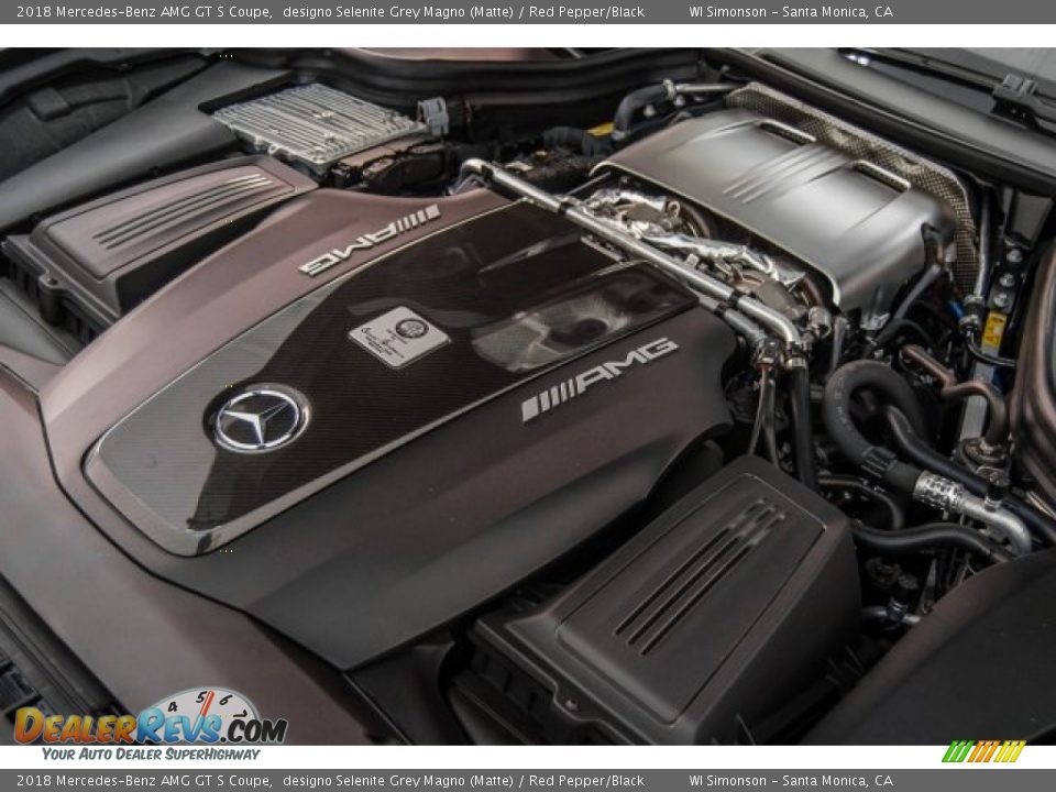 2018 Mercedes-Benz AMG GT S Coupe 4.0 Liter AMG Twin-Turbocharged DOHC 32-Valve VVT V8 Engine Photo #32