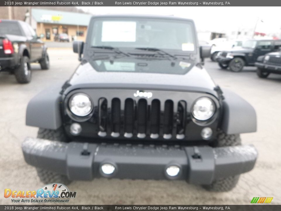 2018 Jeep Wrangler Unlimited Rubicon 4x4 Black / Black Photo #8