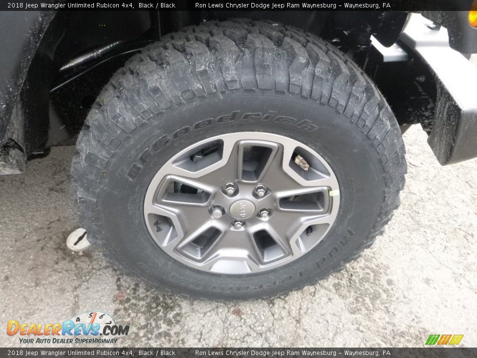 2018 Jeep Wrangler Unlimited Rubicon 4x4 Black / Black Photo #9
