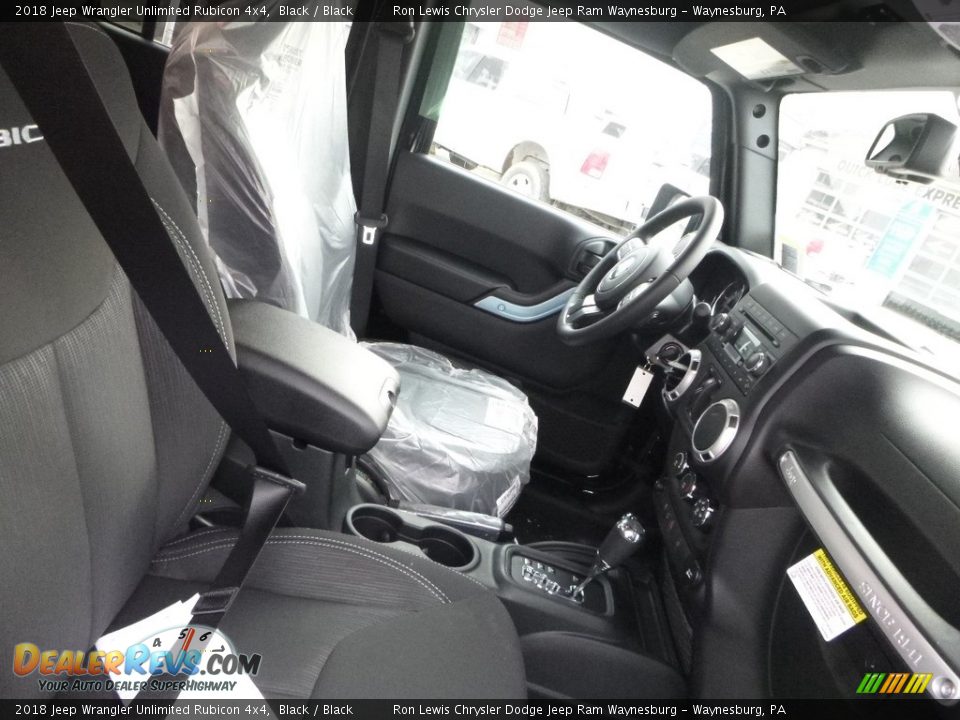 2018 Jeep Wrangler Unlimited Rubicon 4x4 Black / Black Photo #10