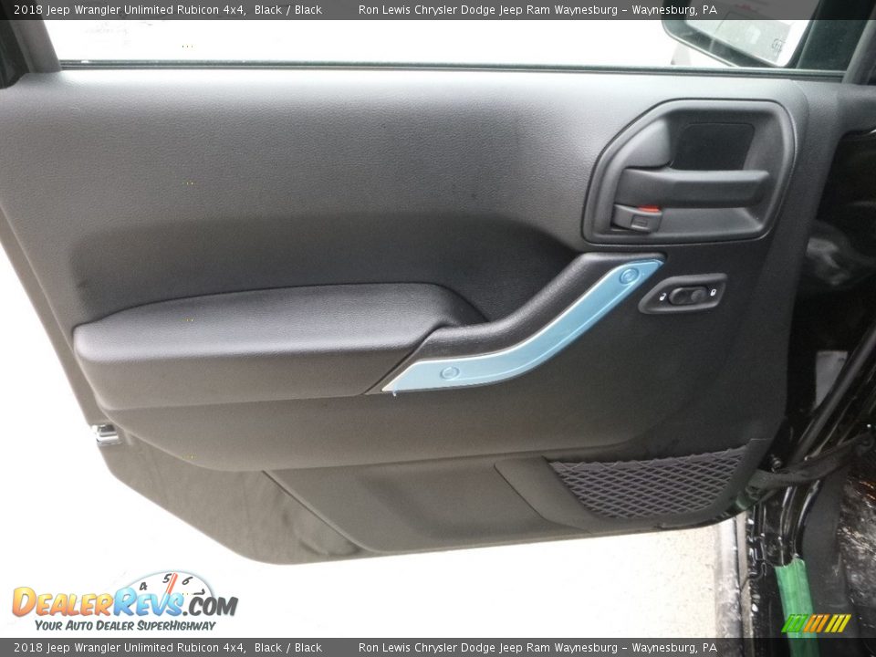 2018 Jeep Wrangler Unlimited Rubicon 4x4 Black / Black Photo #13