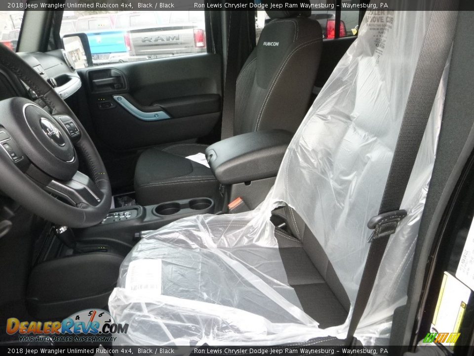 2018 Jeep Wrangler Unlimited Rubicon 4x4 Black / Black Photo #15