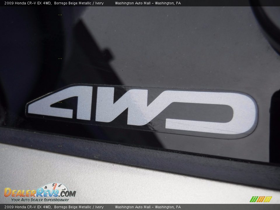 2009 Honda CR-V EX 4WD Borrego Beige Metallic / Ivory Photo #11
