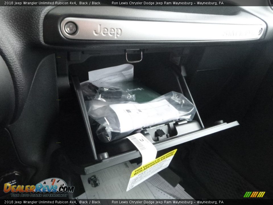 2018 Jeep Wrangler Unlimited Rubicon 4x4 Black / Black Photo #21
