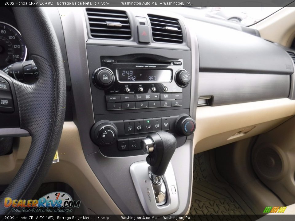 2009 Honda CR-V EX 4WD Borrego Beige Metallic / Ivory Photo #17