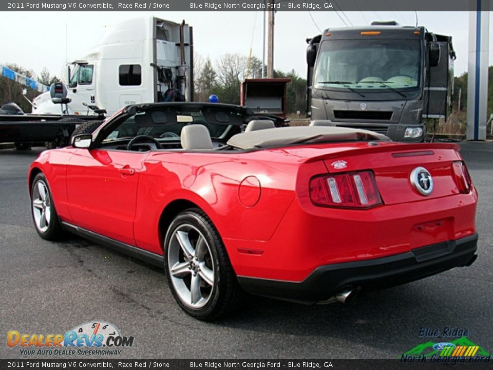 2011 Ford Mustang V6 Convertible Race Red / Stone Photo #3