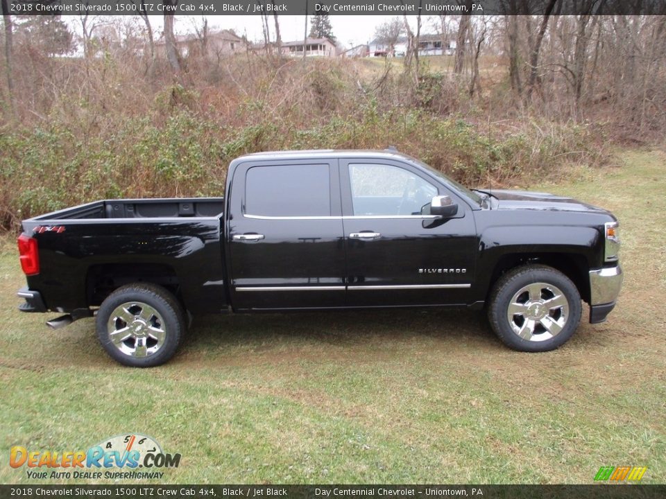 2018 Chevrolet Silverado 1500 LTZ Crew Cab 4x4 Black / Jet Black Photo #2