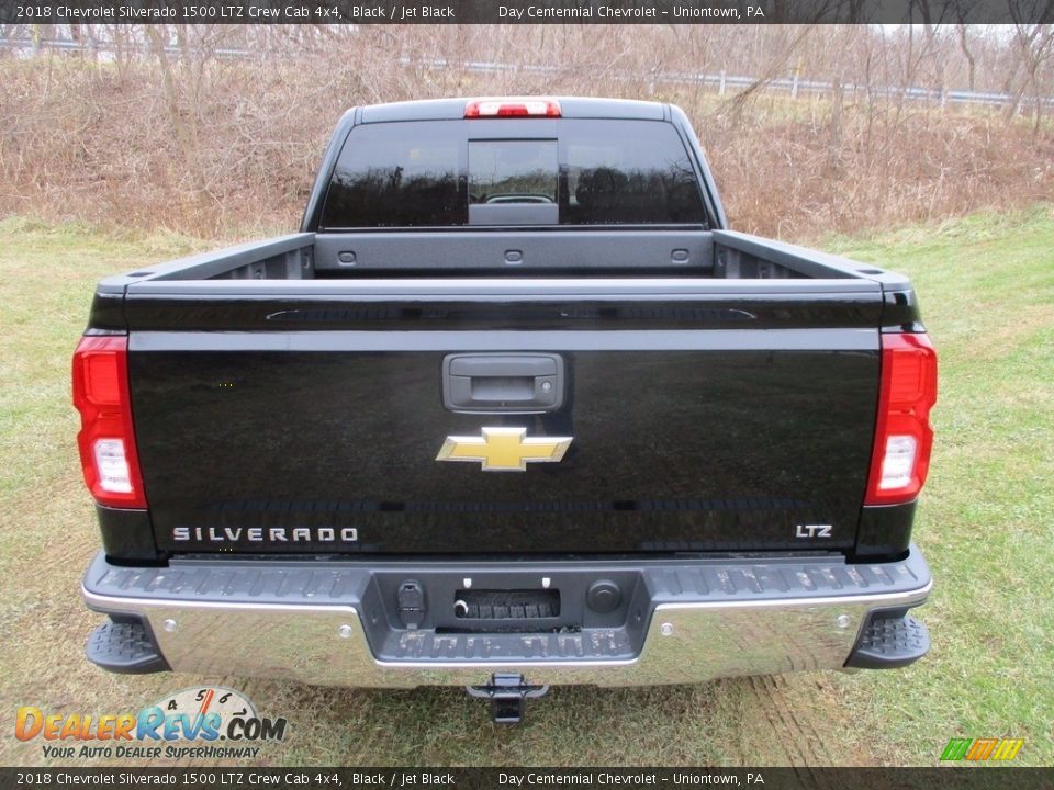 2018 Chevrolet Silverado 1500 LTZ Crew Cab 4x4 Black / Jet Black Photo #3