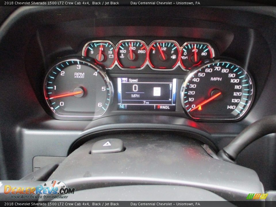 2018 Chevrolet Silverado 1500 LTZ Crew Cab 4x4 Black / Jet Black Photo #4