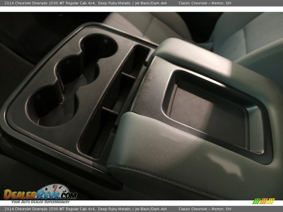 2014 Chevrolet Silverado 1500 WT Regular Cab 4x4 Deep Ruby Metallic / Jet Black/Dark Ash Photo #14