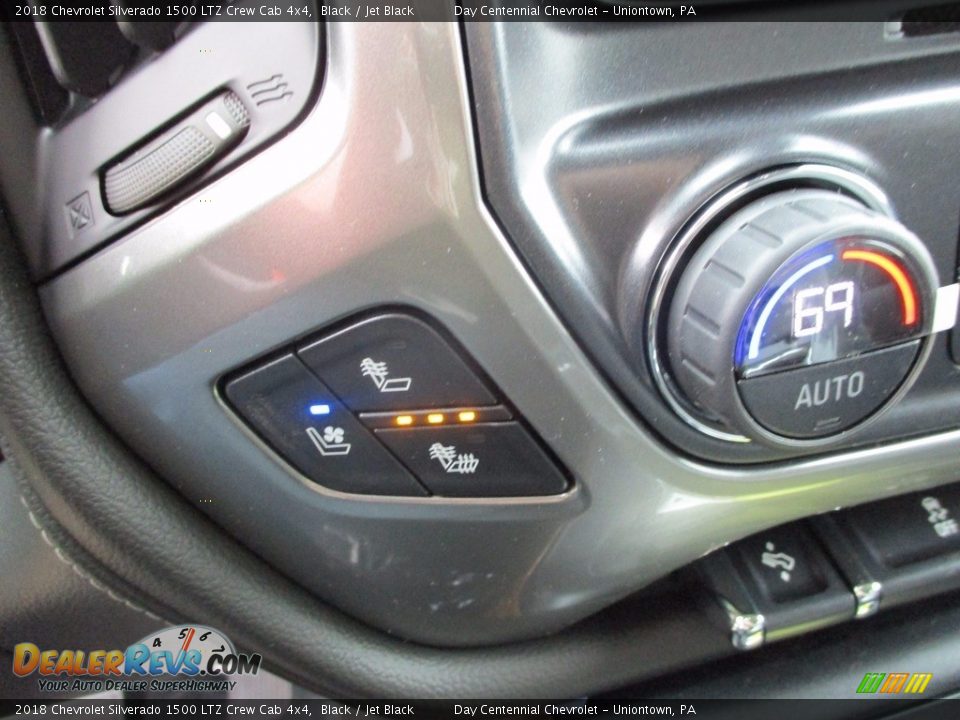 2018 Chevrolet Silverado 1500 LTZ Crew Cab 4x4 Black / Jet Black Photo #7