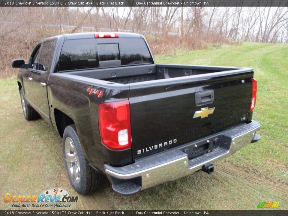 2018 Chevrolet Silverado 1500 LTZ Crew Cab 4x4 Black / Jet Black Photo #10