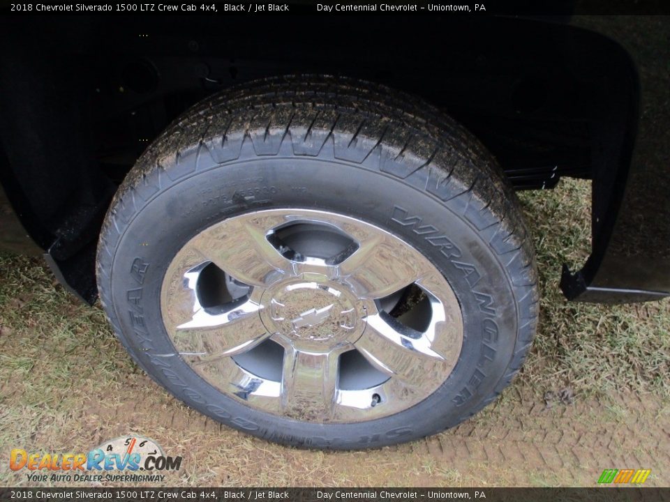 2018 Chevrolet Silverado 1500 LTZ Crew Cab 4x4 Black / Jet Black Photo #12