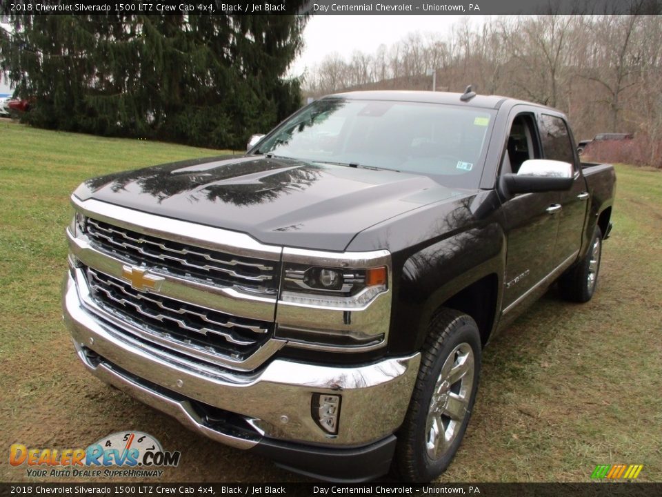 2018 Chevrolet Silverado 1500 LTZ Crew Cab 4x4 Black / Jet Black Photo #14