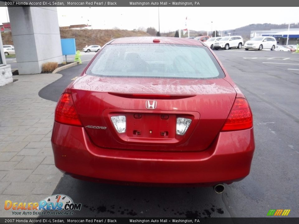 2007 Honda Accord EX-L Sedan Moroccan Red Pearl / Black Photo #8