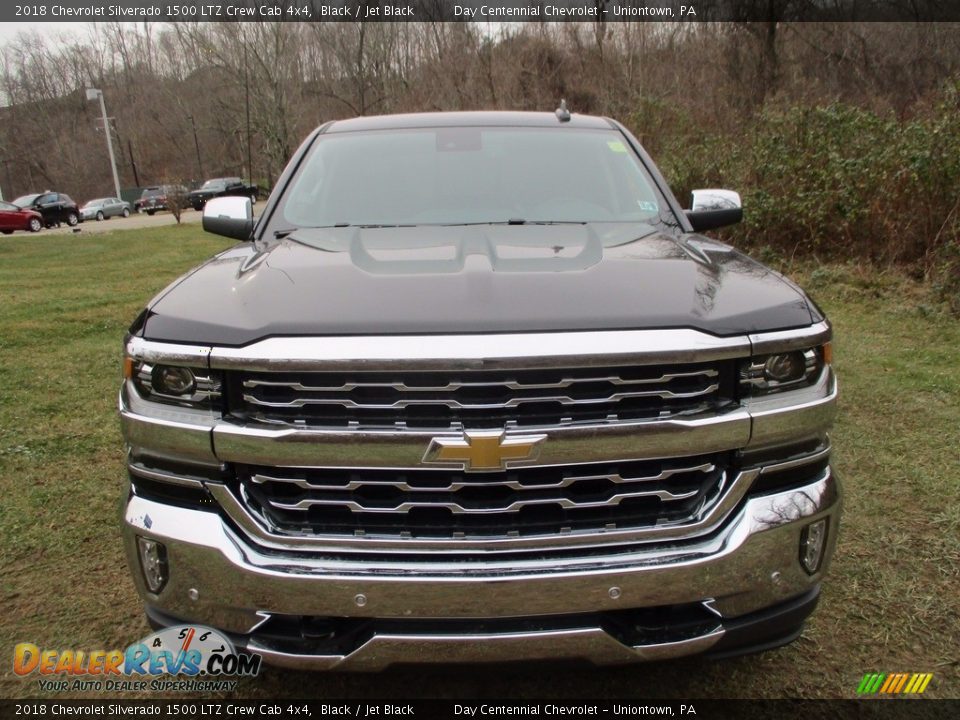 2018 Chevrolet Silverado 1500 LTZ Crew Cab 4x4 Black / Jet Black Photo #15