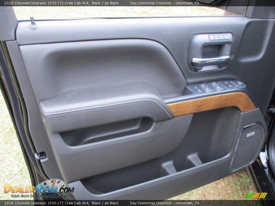2018 Chevrolet Silverado 1500 LTZ Crew Cab 4x4 Black / Jet Black Photo #16