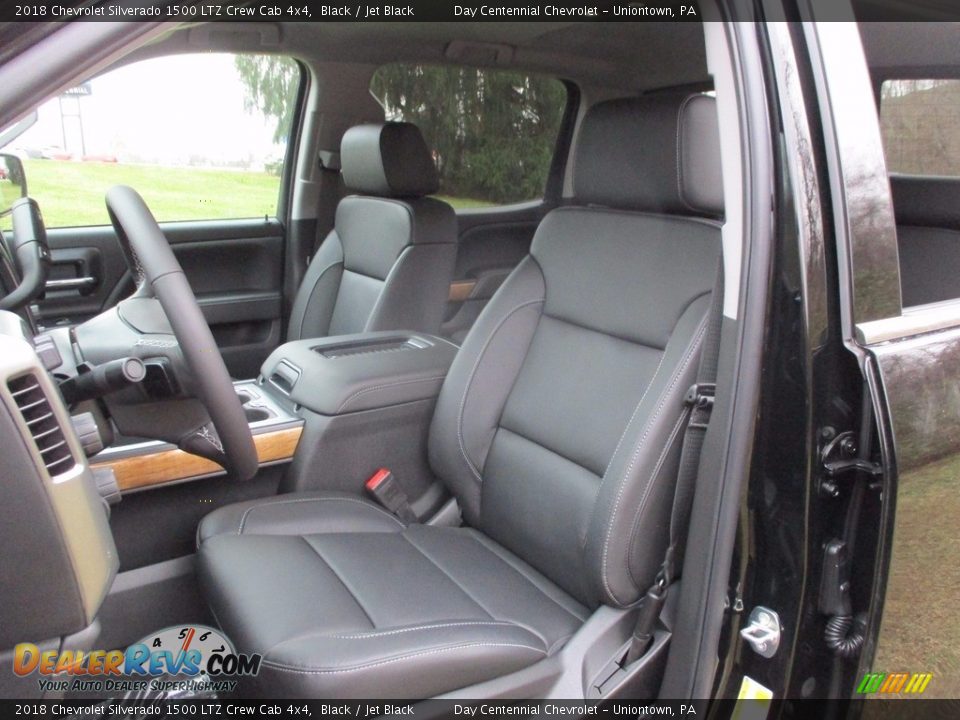 2018 Chevrolet Silverado 1500 LTZ Crew Cab 4x4 Black / Jet Black Photo #17