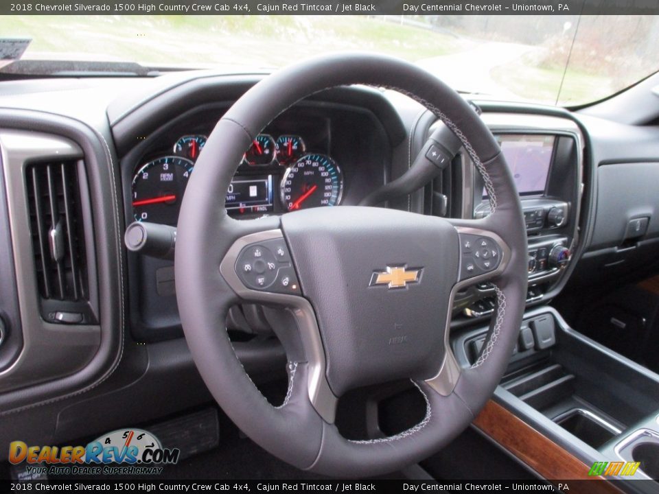 2018 Chevrolet Silverado 1500 High Country Crew Cab 4x4 Cajun Red Tintcoat / Jet Black Photo #14